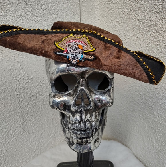 Teetot Pirate Hat Velvety Halloween Costume Party Cosplay Festival Themed Event - Picture 1 of 10